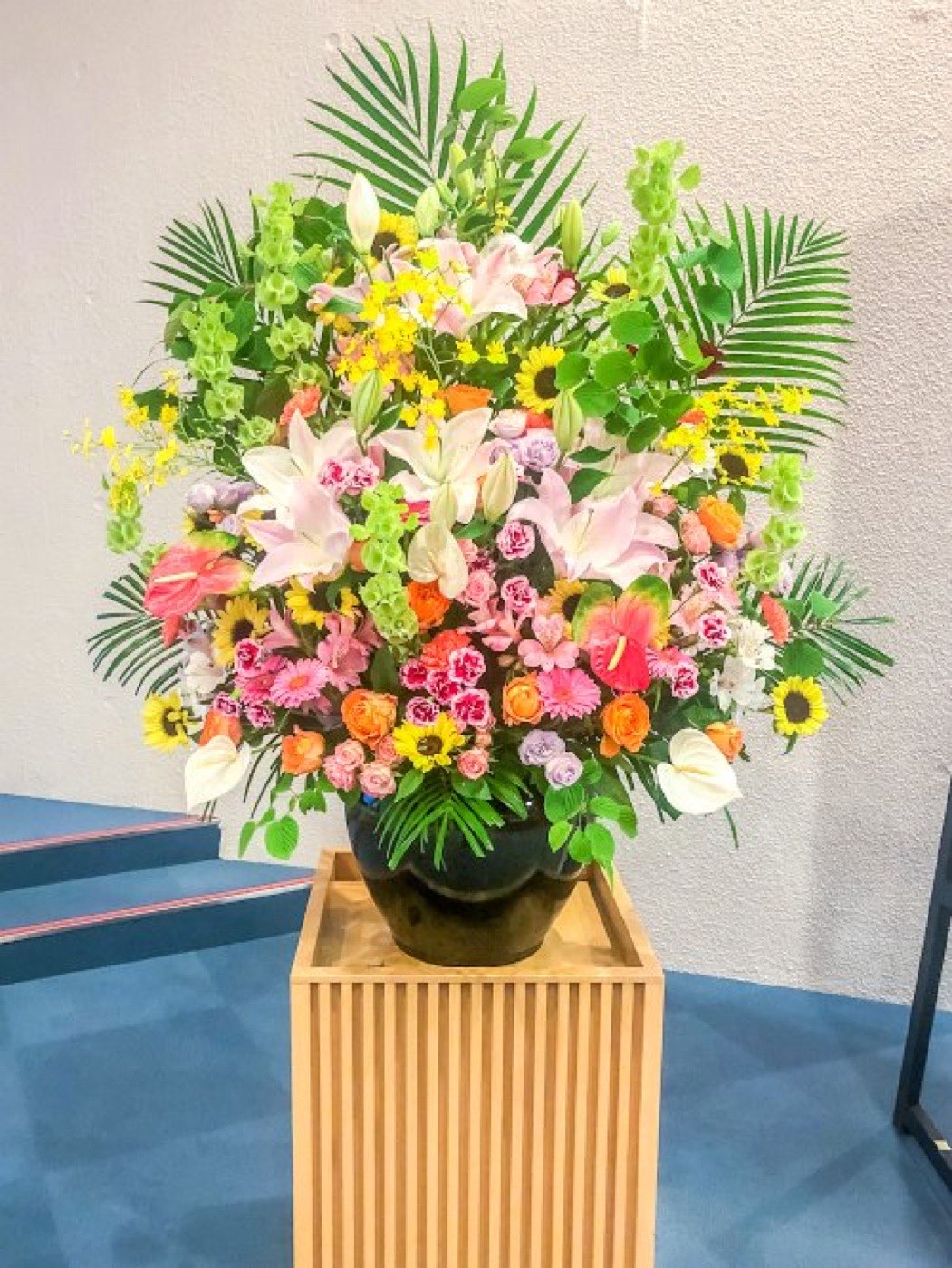 御祝のフラワーアレンジメント